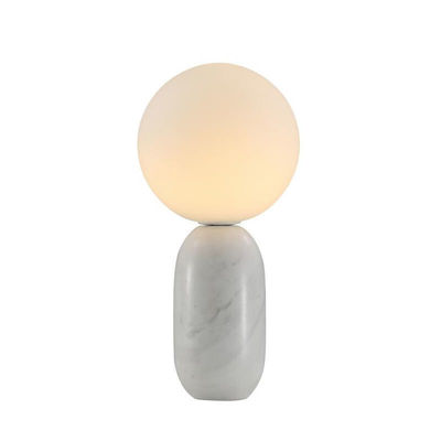 E27 White Black Marble Base Table Lamp 3000k To 6500K For Home Hotel