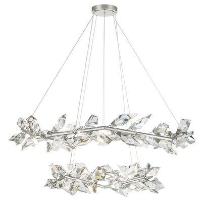 High Brightness Gold Water Drop Crystal Chandelier Ceiling Light Dimmable