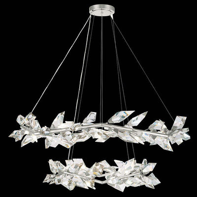 High Brightness Gold Water Drop Crystal Chandelier Ceiling Light Dimmable