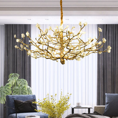 AC110V To 220V High End Pendant Lights Dyeing Branch Pendant Lights Height Adjustable