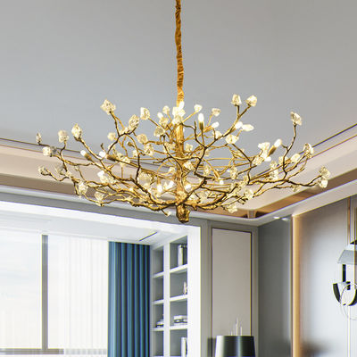 AC110V To 220V High End Pendant Lights Dyeing Branch Pendant Lights Height Adjustable