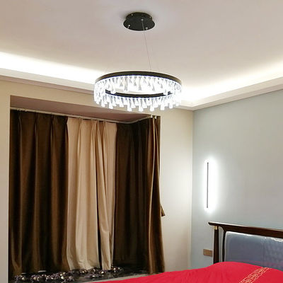 Round Ring Adjustable Multi Light Chandelier For Foyer Decoration