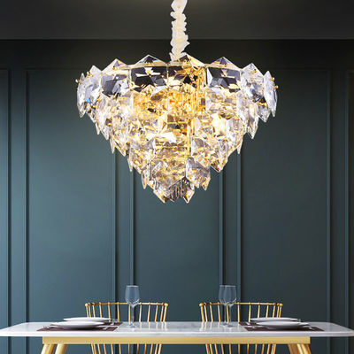 Modern Ceiling Mounted Crystal Chandelier Stylish And Luxurious For Home Decoration