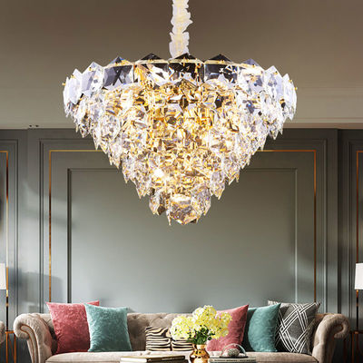 Modern Ceiling Mounted Crystal Chandelier Stylish And Luxurious For Home Decoration