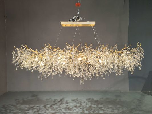 Living Room / Bedroom Metal K9 Crystal Chandelier 15m2 - 30m2 111V~240V