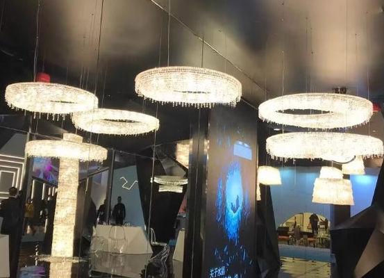 Light Luxury Creative Lobby Chandelier High End Crystal Chandeliers Hotel Lobby Art Island