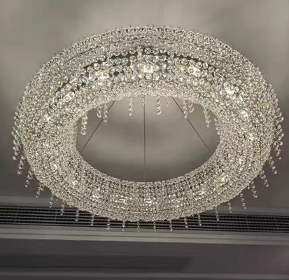 Light Luxury Creative Lobby Chandelier High End Crystal Chandeliers Hotel Lobby Art Island