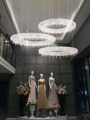 Light Luxury Creative Lobby Chandelier High End Crystal Chandeliers Hotel Lobby Art Island