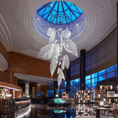 Luxury Contemporary Custom Chandeliers Crystal Palm Leaf Chandelier