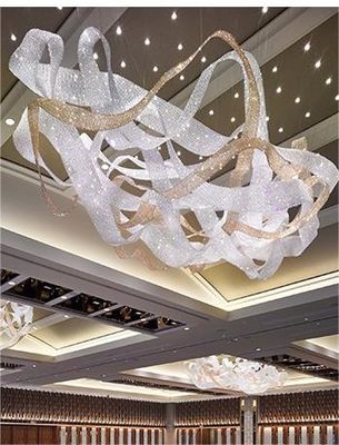 Tailor Made Crystal Ribbon Chandelier Modern European Chandeliers