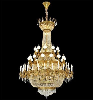 High Quality Brass Commercial Chandelier Lighting E14 Light Source
