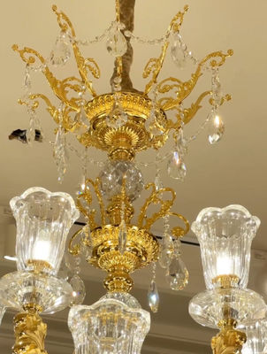 OEM ODM Luxury Large Contemporary Foyer Chandeliers With High Grade Crystal