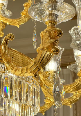 OEM ODM Luxury Large Contemporary Foyer Chandeliers With High Grade Crystal