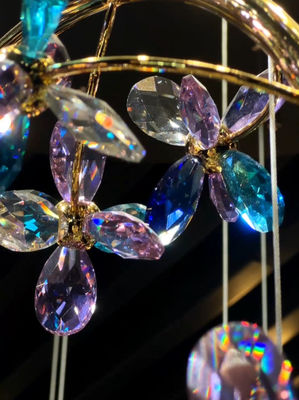 Custom Chandeliers Colored Crystal Chandelier Art And Light And Shadow Expression