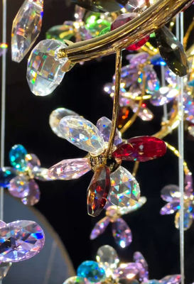 Custom Chandeliers Colored Crystal Chandelier Art And Light And Shadow Expression