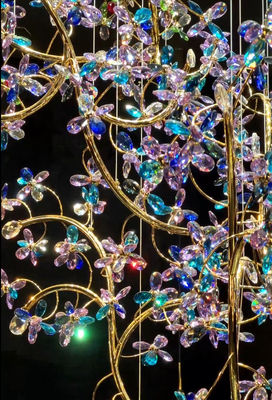 Custom Chandeliers Colored Crystal Chandelier Art And Light And Shadow Expression