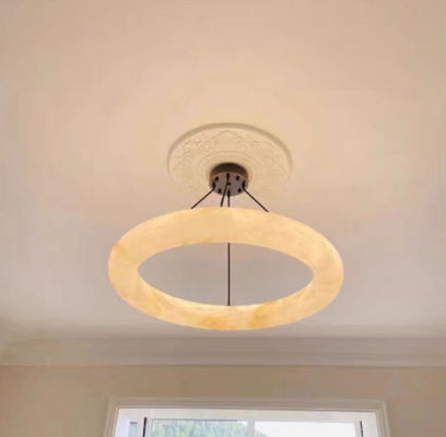 Best Price Denmark Modern Creative Minimalist Living Room Hotel Villa Decoration Round Marble Pendant Light Ceiling Lamp