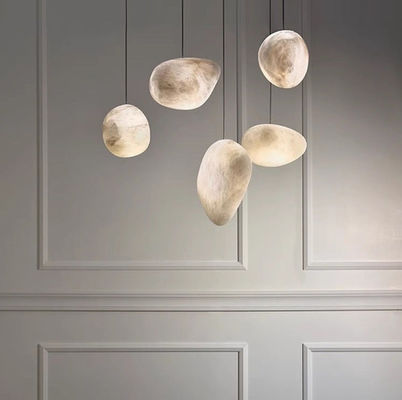 Combination Irregular  Customized Moden Alabaster Decorative Chandelier To Family Hotel Cofeshop Linear Art Chandelier