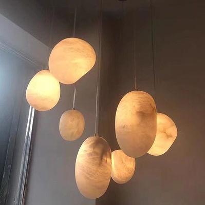 Combination Irregular  Customized Moden Alabaster Decorative Chandelier To Family Hotel Cofeshop Linear Art Chandelier