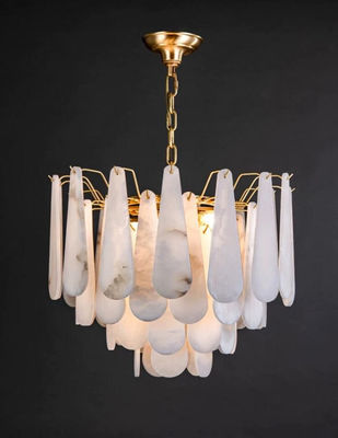 Modern Minimalist Alabaster Chandelier Living Room Chandeliers Light Luxury Villa Dining Room Bedroom Decorative Pendant Lamp