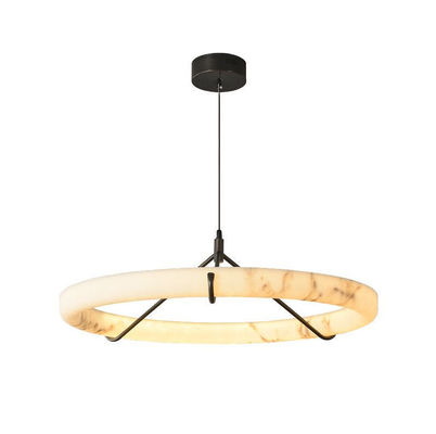 Modern Luxury Alabaster L1P Chandelier Brass Pendant Hanging Light Dining Room Kitchen Island Hotel Bar AC Factory Price