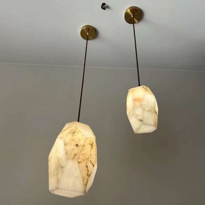 Modern Light Luxury Drop Pendant Lamp Simple Creative Restaurant Bar Bedside Calcite Pendant Light