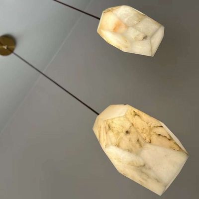 Modern Light Luxury Drop Pendant Lamp Simple Creative Restaurant Bar Bedside Calcite Pendant Light