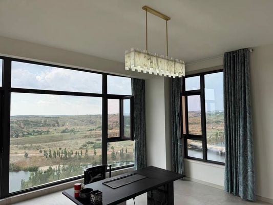 Modern Dining Room Modern Pendant Lighting Led Lights Venus Alabaster Linear Chandelier
