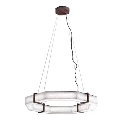 Spanish Marble Spectacular Alabaster Chandelier Large Alabaster Infinity Chandelier Marble Pendant Lighting Home Decor