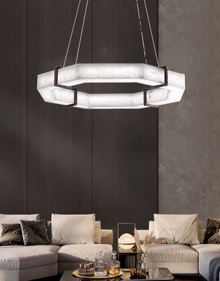 Spanish Marble Spectacular Alabaster Chandelier Large Alabaster Infinity Chandelier Marble Pendant Lighting Home Decor