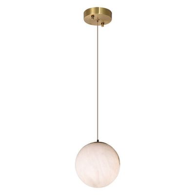 Light Luxury Simple Villa Dining Room Clothing Store Alabaster Lamp Round Balloon Spherical Chandelier