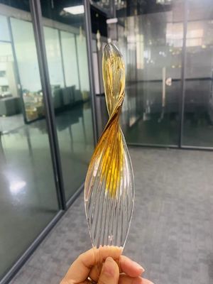 Customized Project Hotel Lobby Large Glass Modern LED Chandelier
