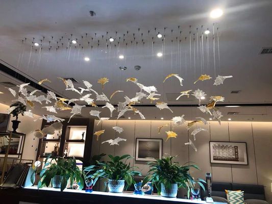Professional Indoor Decoration Crystal Lamp String Modern Luxury Wedding Decoration Ceiling Light