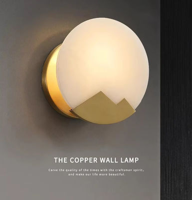 Luxury Alabaster Bedroom Bedside Wall Lamp Creative Staircase Aisle Art Decoration Background LED Wall Light