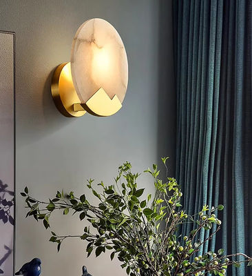 Luxury Alabaster Bedroom Bedside Wall Lamp Creative Staircase Aisle Art Decoration Background LED Wall Light