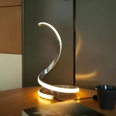 Newish Funny Unique "S" Snake Shaped Desk Lamp With Plastic Sprayed Iron Frame Desktop SMD Silicone