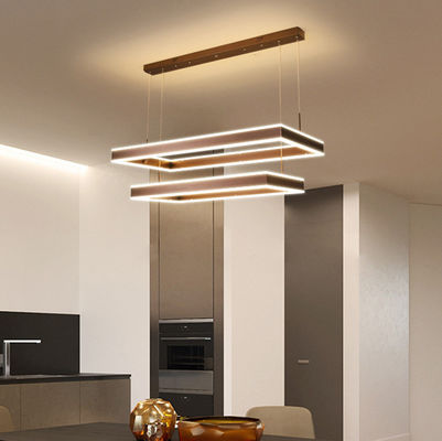 Modern Simple Square Geometric Art Creative Stainless Steel Chandelier