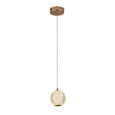 Acrylic Bedside Senior Sense Light Luxury Classic Cafe Restaurant Bar Round Glass LED Chandelier