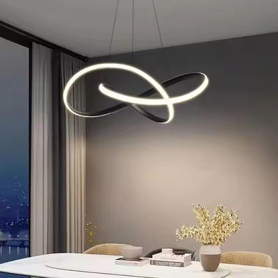 Dining room chandelier Nordic creative personality ring table led light modern simple art dining room front desk bar lamp