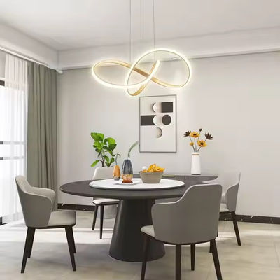 Retro lighting deluxe room bedroom aluminum chandelier Home decoration acrylic material LED ceiling light