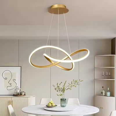 Retro lighting deluxe room bedroom aluminum chandelier Home decoration acrylic material LED ceiling light