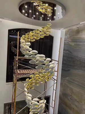 Dragon egg chandelier Art Golden Egg Chandelier Hotel Villa Ballroom Lobby Mall atrium Sandbox staircase loft