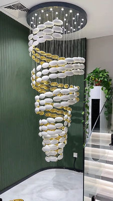 Dragon egg chandelier Art Golden Egg Chandelier Hotel Villa Ballroom Lobby Mall atrium Sandbox staircase loft