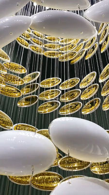 Dragon egg chandelier Art Golden Egg Chandelier Hotel Villa Ballroom Lobby Mall atrium Sandbox staircase loft