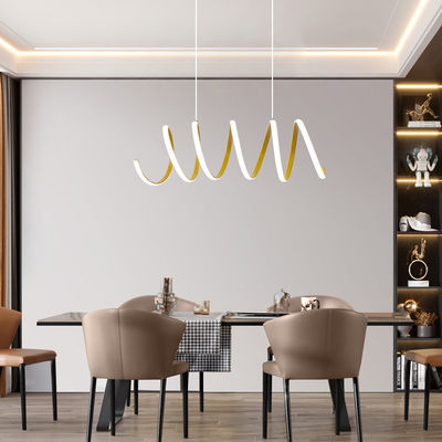 Postmodern Restaurant Chandelier Nordic Wave Shaped Chandelier Exhibition Hall Bar Counter Office Area Indoor Lightingchandelier
