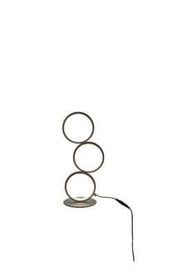 Three-ring elegant metal table lamp Modern dimmable aluminum table lamp