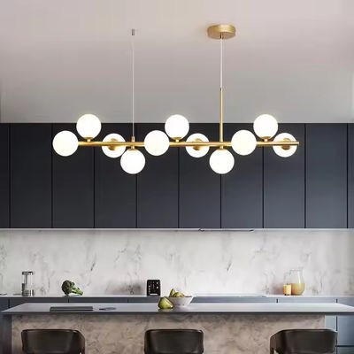 Home Decor Dining Room Modern Pendant Lights Glass Hanging Lamps Home Bedroom Art Design Glass Ball Nordic Pendant Light