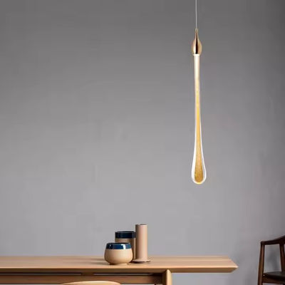 Elegant LED Luxury Crystal Chandeliers Water Drop Lamps Bedroom Modern Simple Bar Decorative Chandelier Lighting Hanging Lamp