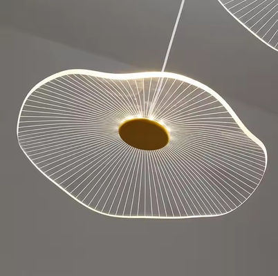 Modern Lotus Leaf Design LED Ceiling Acrylic Light Staircase Luxury Home Decorative Lighting Chandelier