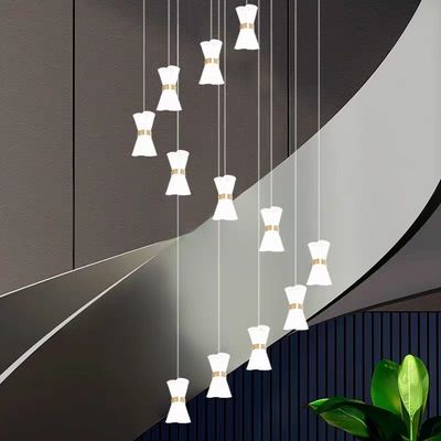 Modern Duplex Staircase Chandelier For Custom LOFT Apartment And Hotel Lobby Lighting
